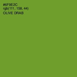 #6F9E2C - Olive Drab Color Image